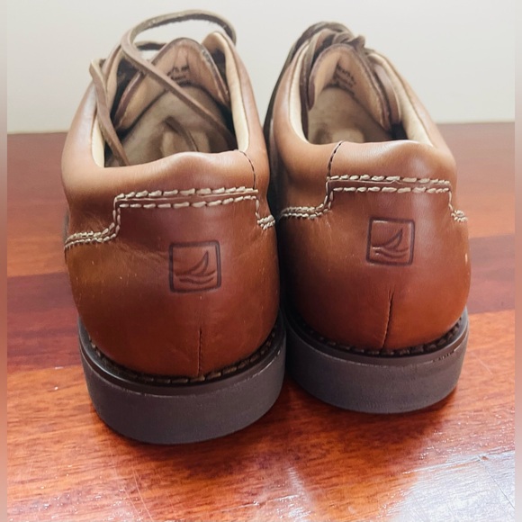 NWB Men SPERRY TOPSIDER Oxford Leather JAMESTOWN WING TIP BROWN Dress Shoes 8M - Picture 14 of 16